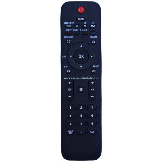 Nr.478/ PHILIPS AMBILIGHT Telecomandă KNTECH pentru LCD PHILIPS cu AMBILIGHT (coduri de VESTEL SAA3010)
