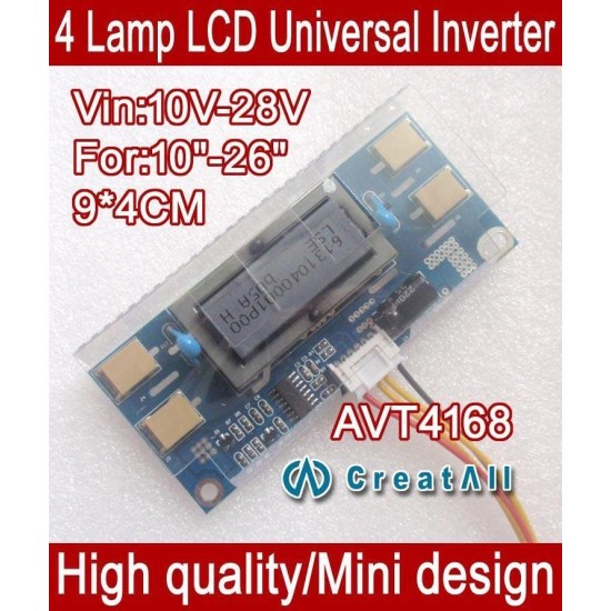 AVT4168/ Invertor 4 lămpi (conectori mici)