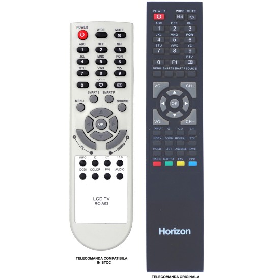 Nr.528/ RC-A03-1 Telecomandă pentru LCD HORIZON