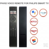 Nr.946/PHV-02  Telecomandă KNTECH pentru LED Philips 4K CU NETFLIX-ROKUTEN cu comanda vocala(bluetooth) si Ambilight 398GM10BEPHN0041SY