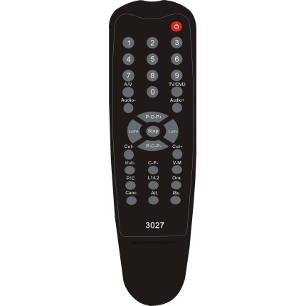 Nr.234/ P3027 Telecomandă pentru TV MIVAR (IR408N, SUPERTEL:397)