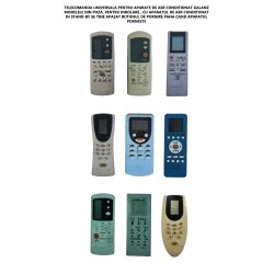 Nr.1001/ KS-GL01V  Telecomandă universală pentru aer condiționat GALANZ, DAEWOO, ALIZEE, HUYNDAI, LENNOX, modelele cu telecomanda identica sau din lista