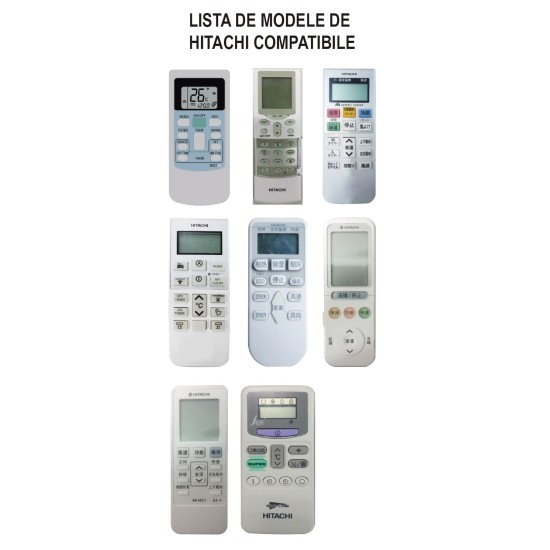 Nr.1139/ KS-HI02V Telecomanda universala pentru aer conditionat HITACHI
