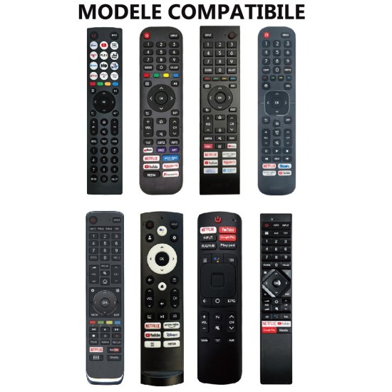 Nr.1142/ CRC2605V Telecomandă Universala pentru LED HISENSE/GORENJE cu NETFLIX, YOUTUBE, DYSNEY Nr.1142/ CRC2605V Telecomandă Universala pentru LED HISENSE/GORENJE cu NETFLIX, YOUTUBE, DYSNEY