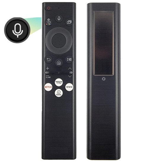Nr.1221/BN59-01426A Telecomanda cu 21 taste pentru BU8000 Smart Hospitality TV cu taste rapide pentru Netflix, Samsung TV+, Hotel 4K IR + Bluetooth incarcare solara modele 2021-2022 HG43BU800NFXZA HG43Q60BANFXZA HG48BU800NFXZA HG48BU800NFXZA Nr.1221/BN59-01426A Telecomanda cu 21 taste pentru BU8000 Smart Hospitality TV cu taste rapide pentru Netflix, Samsung TV+, Hotel 4K IR + Bluetooth incarcare solara modele 2021-2022 HG43BU800NFXZA HG43Q60BANFXZA HG48BU800NFXZA HG48BU800NFXZA