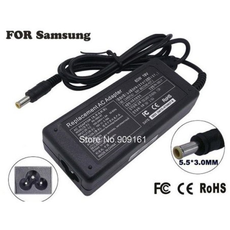 Alimentator laptop SAMSUNG 19V/3,16A, standard conector 5,5x3x12 mm PA-1600-66 Alimentator laptop SAMSUNG 19V/3,16A, standard conector 5,5x3x12 mm PA-1600-66