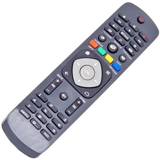 Nr.644/ YKF348-005 Telecomandă KNTECH pentru LED PHILIPS cu NETFLIX 32PFS6401/2, 32PHS5302/12, 32PHT5301/60, 32PHT5302/12, 50PFL5601/F7, 55PFT6200/98, 55POS9002 OLED, 65PUS6121, 65PUT6121, HOF16H506GPD2