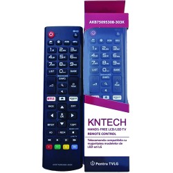 NR.712B/ AKB75095308 Telecomandă KNTECH pentru LCD/LED LG cu NETFLIX 32LJ610V, 32LJ610VAEU, 32LJ610VZDBEEGLJP, 32LJ610VZDBEUGLJP, 43LJ614V, 43LJ614VZABEEYLJP, 43UJ6307, 43UJ6309, 43UJ6309ZABEUYLJP, 43UJ630V, 43UJ630VZABEUYLJ, 43UJ634V NR.712B/ AKB75095308 Telecomandă KNTECH pentru LCD/LED LG cu NETFLIX 32LJ610V, 32LJ610VAEU, 32LJ610VZDBEEGLJP, 32LJ610VZDBEUGLJP, 43LJ614V, 43LJ614VZABEEYLJP, 43UJ6307, 43UJ6309, 43UJ6309ZABEUYLJP, 43UJ630V, 43UJ630VZABEUYLJ, 43UJ634V