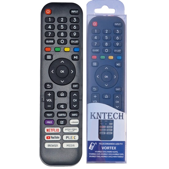 Nr.974B/ V65R0213VS-V43R0213VS Telecomanda KNTECH pentru LED Vortex V32R0212VS, V32R0602VS, V32V750DLV, V32H402VS, V40R5162VS, V40R5502VS, V40V750DLV, V40TF1VS, V43MFZFVS, V43UHD401V, V43V750DLV, V50R0213VS, V55R0213VS, V55V750DLV Nr.974B/ V65R0213VS-V43R0213VS Telecomanda KNTECH pentru LED Vortex V32R0212VS, V32R0602VS, V32V750DLV, V32H402VS, V40R5162VS, V40R5502VS, V40V750DLV, V40TF1VS, V43MFZFVS, V43UHD401V, V43V750DLV, V50R0213VS, V55R0213VS, V55V750DLV