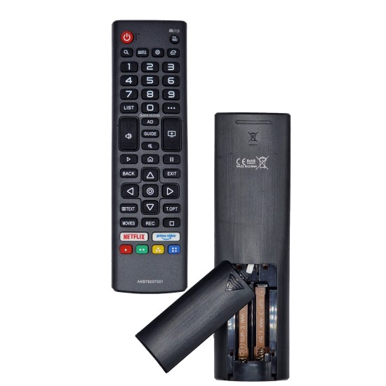 Nr.978B/ AKB76037001 Telecomanda NEI Smart, 40NE6800, 43ne5800,43NE6800, 50NE6800, 55NE6800, 58NE6800, 70NE6800, VORTEX V32EVA2WS, 50R0213SWOS butoane dedicate Netflix, PrimeVideo