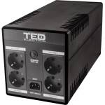 TED-DZ088391/ Sursă de alimentare neîntreruptibilă (UPS) AVR la 1.100 VA cu 2 baterii