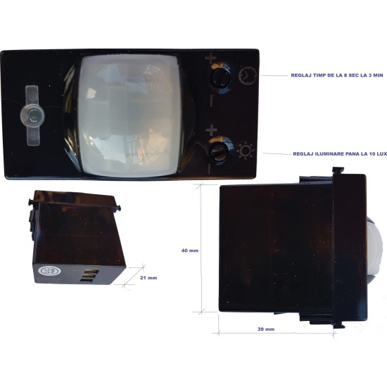 LX-M18/ PIR detector de mișcare cu fixare în perete LX-M18/ PIR detector de mișcare cu fixare în perete