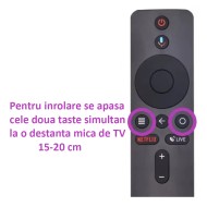 NR.1021/ XMRM-006 Telecomandă KNTECH pentru Xiaomi Mi TV Stick / Box S functie vocala, bluetooth
