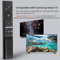 Nr.1042/SM-B6 Telecomandă cu IR+BLUETOOTH pentru LED Samsung BN59-01363A, BN59-01357A, BN59-01330A, BN59-01330B, BN59-01330C, BN59-01329A, BN59-01329B, BN59-01312A, BN59-01312B, BN59-01312F, BN59-01312M, BN59-01312Q, BN59-01298A, BN59-01298C, BN59-01266A