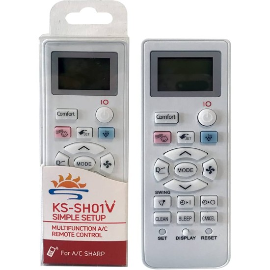 Nr.1119/ KS-SH01V Telecomandă universală pentru aer condiționat SHARP Nr.1119/ KS-SH01V Telecomandă universală pentru aer condiționat SHARP
