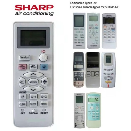 Nr.1119/ KS-SH01V Telecomandă universală pentru aer condiționat SHARP Nr.1119/ KS-SH01V Telecomandă universală pentru aer condiționat SHARP