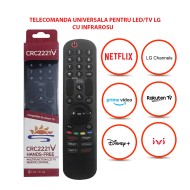 Nr.1168/CRC2221V Telecomandă  universala cu infrarosu pentru LCD/LED LG cu Netflix - Prime video-disnay-rokuten-lg-chanel