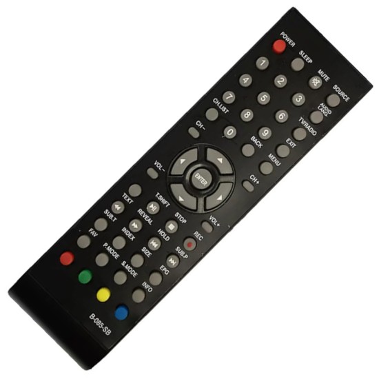 NR.1210/ B-085-SB Telecomanda KNTECH®, B-085-SB pentru TV/LED Vortex VLED-19B1D, VLED19B1D, VLED-24B1D, VLED-24B1D, neagra