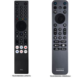 NR.1200/ RC833A FMB1 Telecomanda BLUETOOTH+IR pentru LCD/LED TCL TV C6K, C7K, C71K, C8K, P72 pentru 115C7K, 32S4K, 32S5K, 43P61K, 43P69K, 43P6K, 43P71K, 43P79K, 43P7K, 43P7K-UK, 43P7K‑UK, 43QLED780K, 43S5K, 43T69C, 43V6C, 50C61KS, 50C6K‑UK, 50C6KS