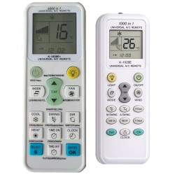 Nr.1215/ K-1028E+PRO Telecomandă universală de aer condiționat pentru 6000 modele de aer conditionat cu ecran mare(4,27x4,27 cm), luminat, coduri aparate noi, acoperire 95% din modelele de aer de pe piata