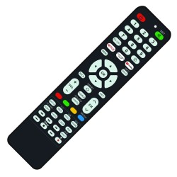 NR.1216/ UNIVORTEX Telecomandă KNTECH®, Universala pentru TV/LED VORTEX acoperire 100% modele 2015-2026, neagra, manual in limba Romana
