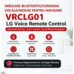 Nr.1224/ VRCLG01 Telecomandă LCD/LED LG Magic cu Netflix - Prime video-Disnay-Rakuten-Alexa-LG-chanel-2020-2025 cu BLUETOOTH-AN-MR20GA-21GA-22GA-23GA-24GA-25GA