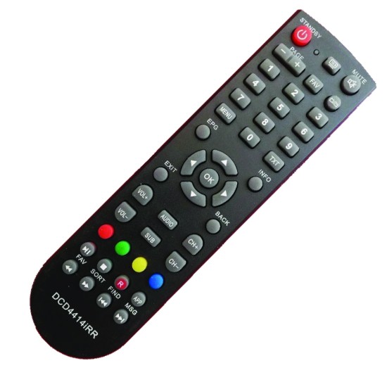 Nr.717/ DCD4414IRR Telecomandă pentru receptor satelit DIGI DCD4304IRR, DCD4314IRR, DCD4414IRR, cu aspectul telecomenzii originale Nr.717/ DCD4414IRR Telecomandă pentru receptor satelit DIGI DCD4304IRR, DCD4314IRR, DCD4414IRR, cu aspectul telecomenzii originale