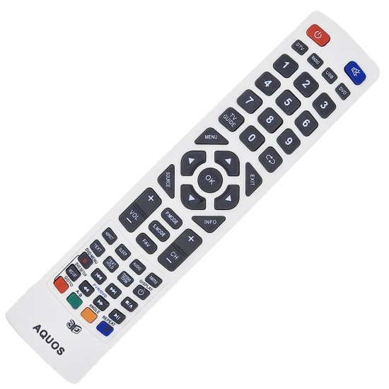 Nr.718/ 32CH-CF-AQUOS Telecomandă pentru SHARP AQUOS, BLAUPUNKT  1480-GB-11B-EDBQP-L, 215/173J-GB-4B-FHKU-EU 32LEDTV, 215/173J-GB-4B-FHKU, 215/189J-GB-4B-FHKDUP, 215/189J-GB-4B-FHKDUP-UK, 215/189J-GB-4B-FHKUP, 215/189J-GB-4B-FHKUP-UK, 23/207J-GB-3B-HKUP