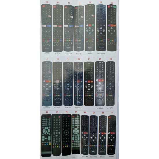 NR.938/ RM-L1330+2 Telecomandă pentru LCD/LED TCL-THOMSON RC310-RC311  IR  Netflix si Youtube