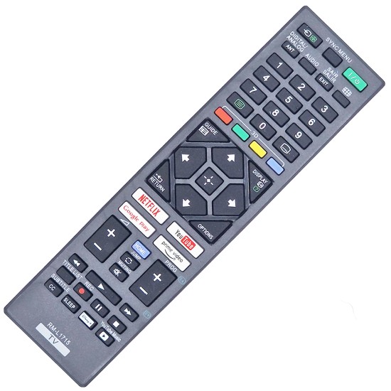 NR.977/ RM-L1715 Telecomandă pentru Smart LED SONY 4k cu Netflix, YouTube, Prime Video, Google Play