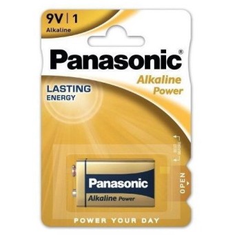 Baterie alcalina 9V, 6LF22, Panasonic Alkaline Power, blister 1 baterie