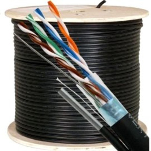 Cablu FTP cat.5e Cupru + Sufa + 2 fire x 0,75 mm CCA multifilare de alimentare TED Wire Expert TED002600	