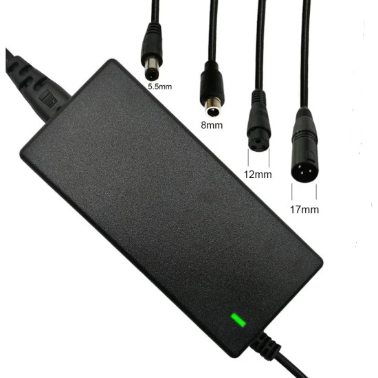 JC-4202-2/Incarcator baterii Li-ion 42V/2A universal, cu mufe de incarcare DC-2.5mm, RCA-8mm, aviation 3 pin mama-12mm, XLR 3 pini-17mm JC-4202-2/Incarcator baterii Li-ion 42V/2A universal, cu mufe de incarcare DC-2.5mm, RCA-8mm, aviation 3 pin mama-12mm, XLR 3 pini-17mm