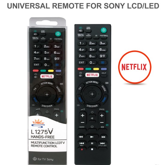 Nr.667/L1275V Telecomandă pentru LED SONY cu NETFLIX și buton SPORT pentru RMT-TX100D RMT-TX101D RMT-TX100E RMT-TX101E RMT-TX102D RMF-TX200E Nr.667/L1275V Telecomandă pentru LED SONY cu NETFLIX și buton SPORT pentru RMT-TX100D RMT-TX101D RMT-TX100E RMT-TX101E RMT-TX102D RMF-TX200E