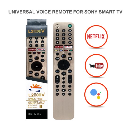 Nr.981/ L2600V Telecomandă pentru LED SONY Bravia cu comanda vocala pentru RMT-TX300 RMT-TX300U RMT-TX300E