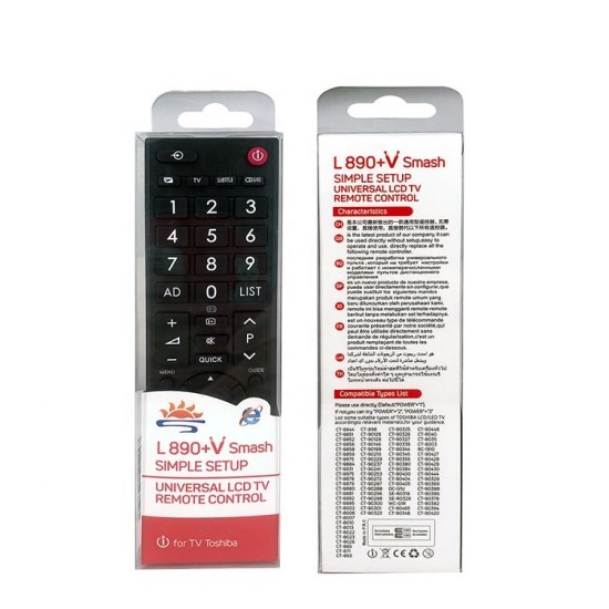 Nr.902/ L890+V Telecomandă pentru LED TOSHIBA cu NETFLIX SI YOUTUBE
