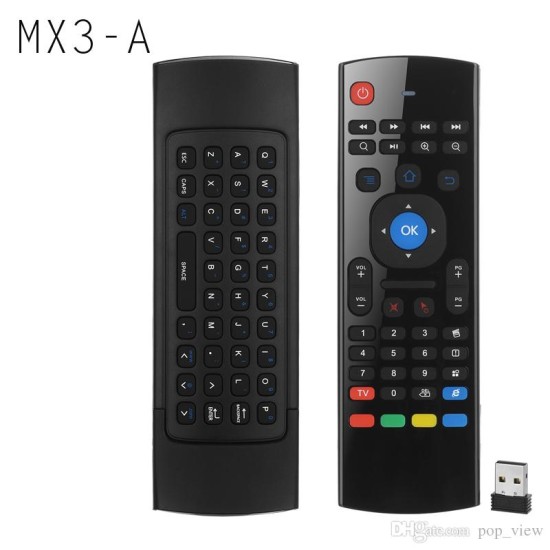 MX3-A/ Minitastatură wireless 2,4 G cu Air Mouse, telecomandă cu efect giroscop pentru LCD/TV BOX Mini/Laptop PC MX3-A/ Minitastatură wireless 2,4 G cu Air Mouse, telecomandă cu efect giroscop pentru LCD/TV BOX Mini/Laptop PC