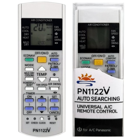 Nr.999/ PN1122V Telecomandă universală pentru aer condiționat PANASONIC Nr.999/ PN1122V Telecomandă universală pentru aer condiționat PANASONIC