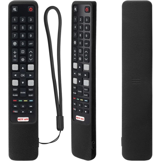 T119-1-NEAGRA/Husa siliconica anti-aderenta pentru telecomanda TCL TV/LED Carcasa lunga pentru RC802N, RM-L1508, 23* 4.5 cm T119-1-NEAGRA/Husa siliconica anti-aderenta pentru telecomanda TCL TV/LED Carcasa lunga pentru RC802N, RM-L1508, 23* 4.5 cm