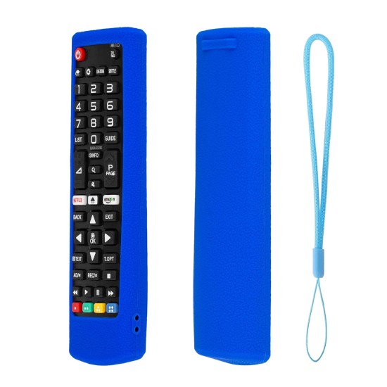 T104-ALBASTRA/Husă siliconica anti-aderenta pentru telecomanda LG TV/LED format mediu, 17.5 * 5 cm T104-ALBASTRA/Husă siliconica anti-aderenta pentru telecomanda LG TV/LED format mediu, 17.5 * 5 cm
