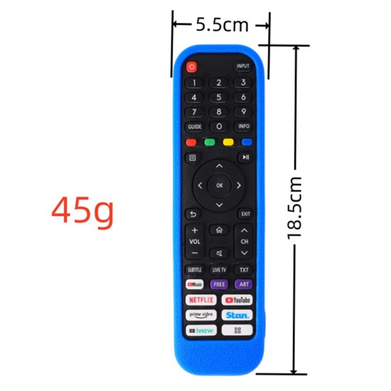 T135-NEAGRA/Husă din silicon pentru telecomanda HISENSE TV/LED modelele EN2G30H, EN2X30H, EN2AH30H, RM-L1665 ,V43RO50VS si alte modele in aceiasi carcasa T135-NEAGRA/Husă din silicon pentru telecomanda HISENSE TV/LED modelele EN2G30H, EN2X30H, EN2AH30H, RM-L1665 ,V43RO50VS si alte modele in aceiasi carcasa