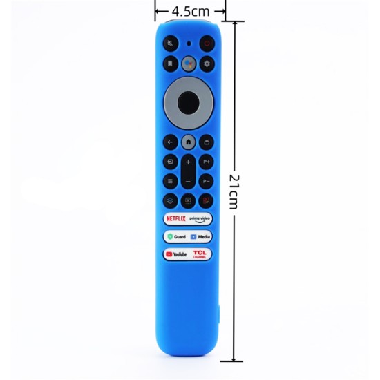 T153-ALBASTRA/Husă din silicon pentru telecomanda TCL TV/LED Carcasa lunga modelele RC902v, RC813FMB1 T153-ALBASTRA/Husă din silicon pentru telecomanda TCL TV/LED Carcasa lunga modelele RC902v, RC813FMB1