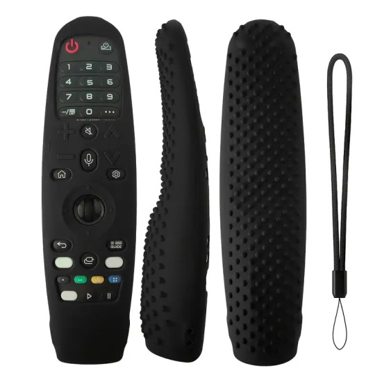 T175-NEAGRA/Husă din silicon pentru telecomanda LG Smart TV modelele AN-MR19BA, AN-MR18BA, AN-MR650, AN-MR600, AKB75855501, HR600, HR650A, G3900, G3900A. T175-NEAGRA/Husă din silicon pentru telecomanda LG Smart TV modelele AN-MR19BA, AN-MR18BA, AN-MR650, AN-MR600, AKB75855501, HR600, HR650A, G3900, G3900A.