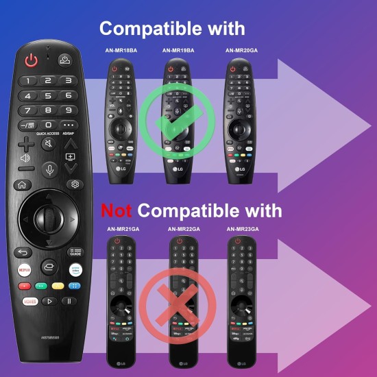 Nr.943/ AN-MR20GA-AKB76036901-AKB75855501 Telecomandă KNTECH pentru LCD/LED LG SMART cu BLUETOOTH modele 2019 si 2020