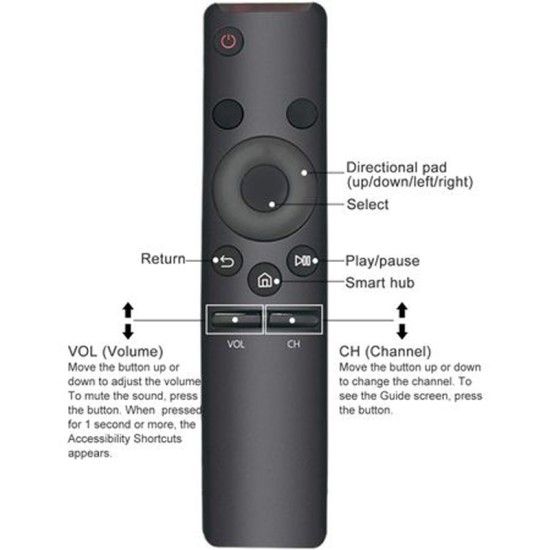 Nr.819/ Telecomanda  KNTECH pentru LED Samsung modelul BN59-01259B BN59-01259E BN59-01241A cu Infrarosu fara comanda vocala