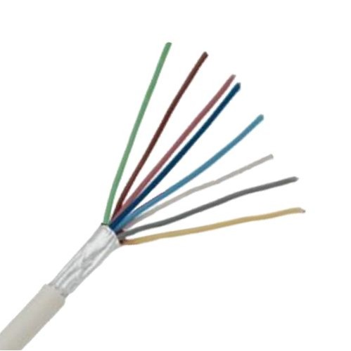 Cablu alarma 8 fire multifilare ecranate + fir masa CCA 8 x 0,22 mm TED Wire Expert TED002327	