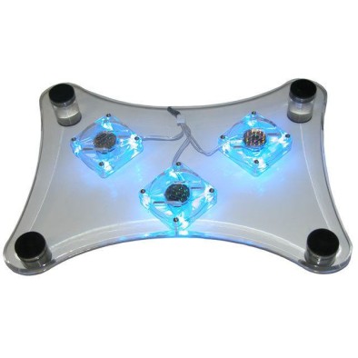 YL-738/Cooler laptop 40 cm, 3 ventilatoare (transparent)