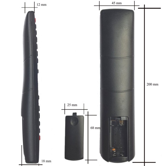 Nr.591/ RC1912 Telecomandă pentru LCD TELEFUNKEN, TELETECH, VESTEL, DIGIHOME Nr.591/ RC1912 Telecomandă pentru LCD TELEFUNKEN, TELETECH, VESTEL, DIGIHOME
