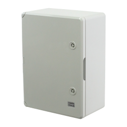 Cutie distributie IP65 din ABS gri, usa mata, placa metalica, 300x400x170 mm PP3004