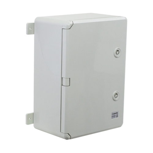 Cutie distributie IP65 din ABS gri, usa mata, placa metalica, 250x350x150 mm PP3002